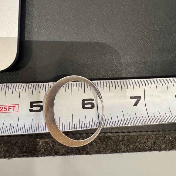 Hammered Silver Hoops! - Picture 6 of 7